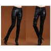 Women Genuine Sheepskin Stylish Shiny Pant Women Gothic Pant